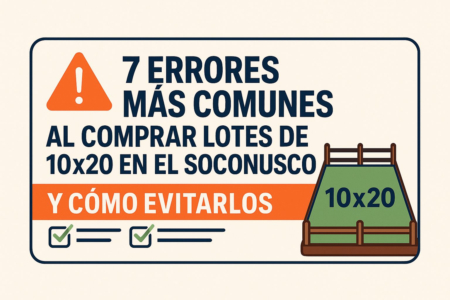 Lotes de 10x20 en el Soconusco